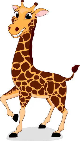 Счастливый жираф — стоковый вектор