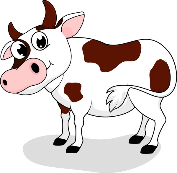 Dibujos animados de Cow Farm — Archivo Imágenes Vectoriales