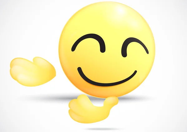 Emoticon inchinandosi invitare — Vettoriale Stock