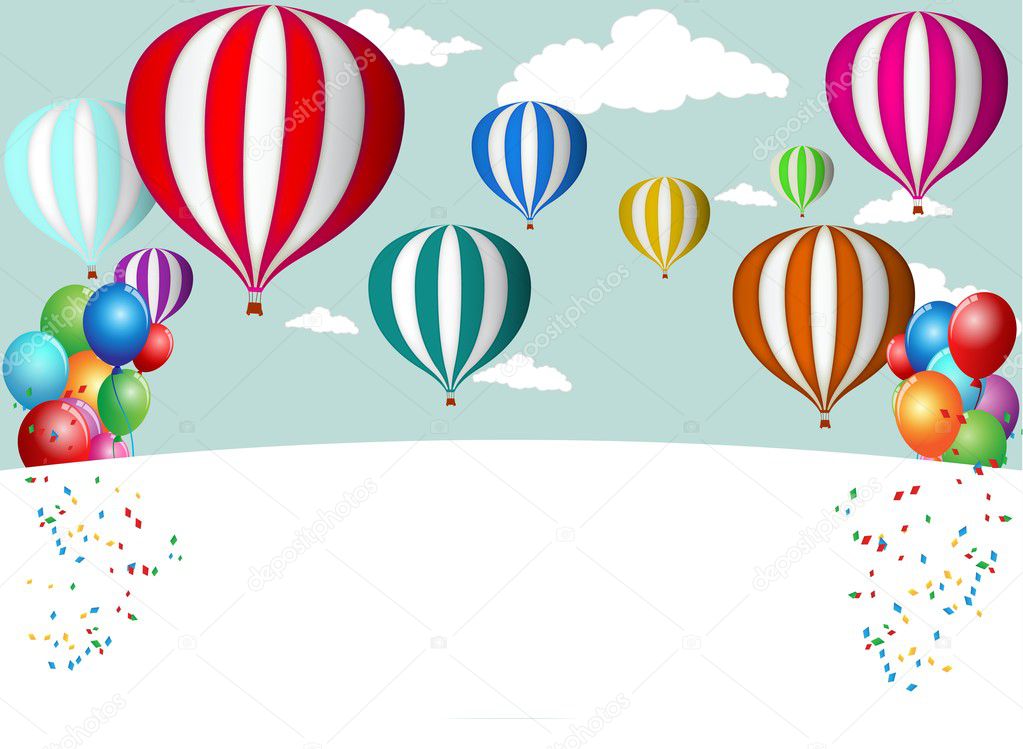 Hot Air Balloon Celebration background