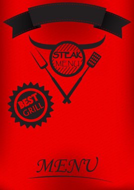 Steak menüsü poster