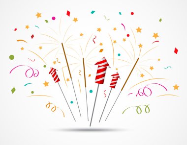 ile beyaz zemin üzerine haşhaş havai fişek