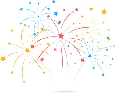Fireworks ile star beyaz zemin üzerine