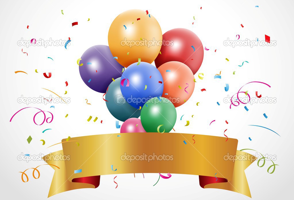Colorful Birthday Ribbon With Air Balloons Royalty Free SVG, Cliparts,  Vectors, and Stock Illustration. Image 12928674.