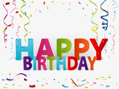 Happy birthday tebrik arka plan