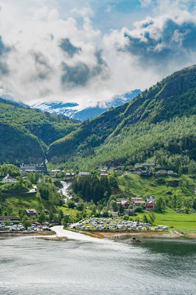 挪威的Geiranger美丽的地方 — 图库照片