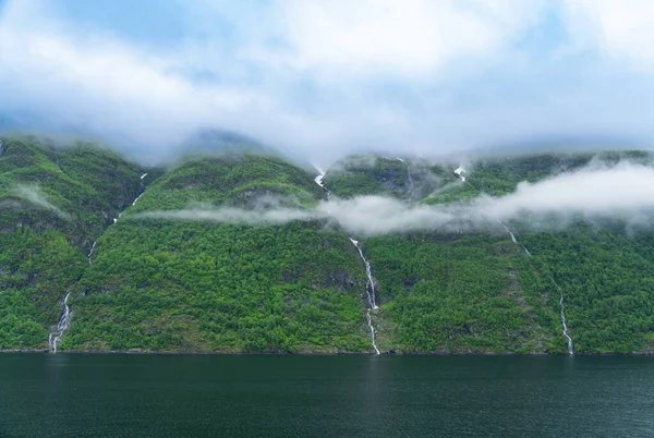 Fjordlandskap Vid Sunnylvsfjord Norge — Stockfoto