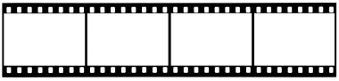 kırpma yolları ile kullanılan 35mm film şeridinin