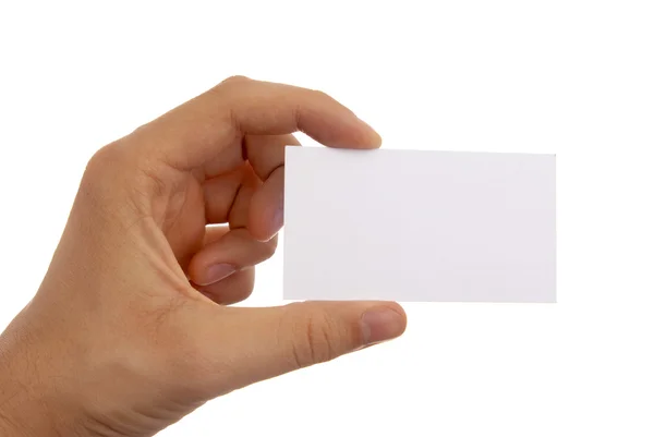 Blank business card with clipping paths — Stock Photo, Image