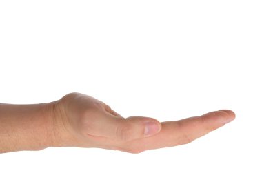 bir nesne - kırpma yolunu tutan bir jest - el