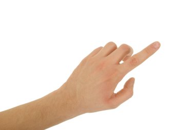 kırpma yolları ile işaret parmağı