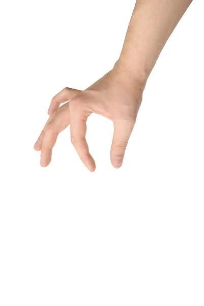 Изолированная рука с клиппингом — стоковое фото