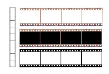 boş alanlar ile kullanılan kamera film seti