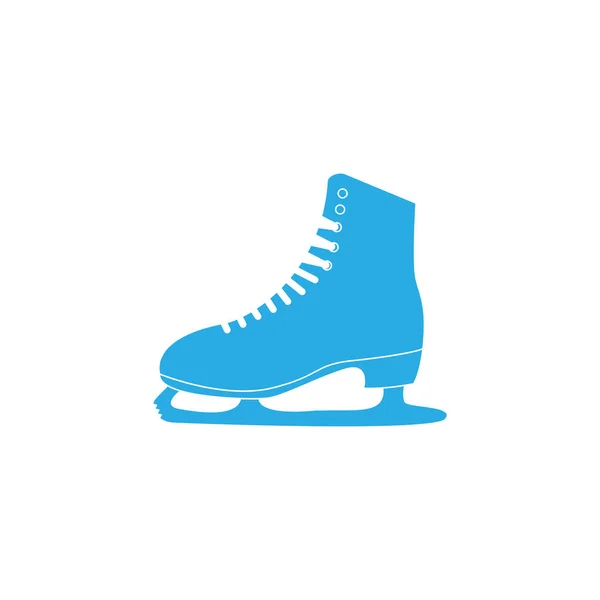 L'icône des patins. Symbole de patins artistiques. Illustration vectorielle plate — Image vectorielle