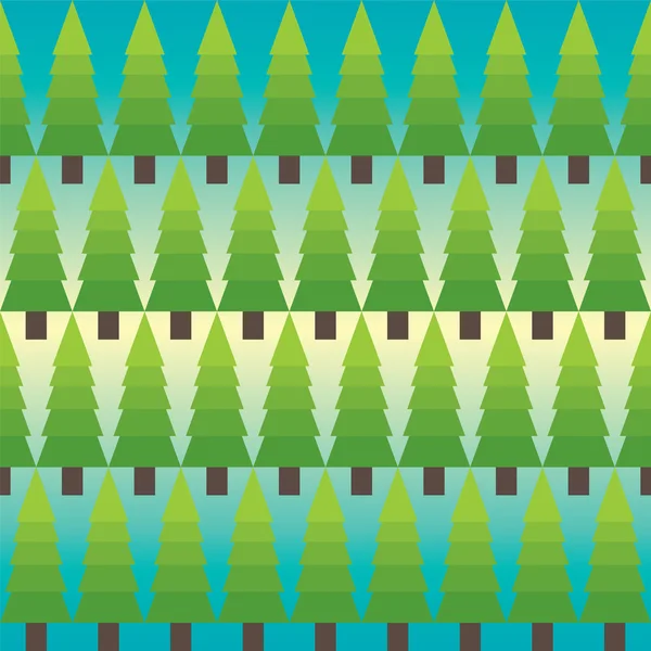 Seamless Fir tree pattern — Stock Photo, Image