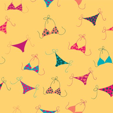 yaz plaj seamless modeli