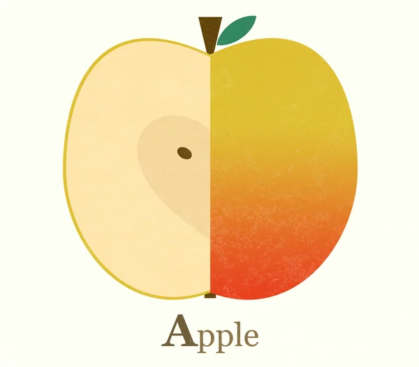 Ilustracja jabłko rastrowych — Zdjęcie stockowe
