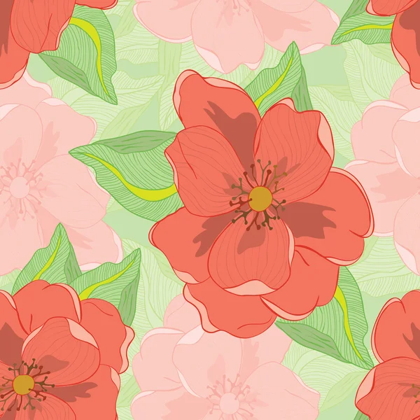 Oleander motif sans couture — Image vectorielle
