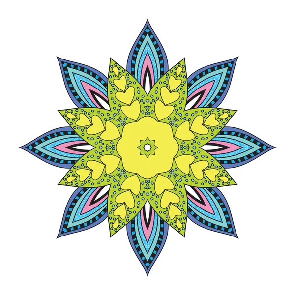 Blomma Mandala — Stock vektor