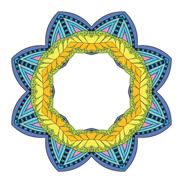 Bloemmandala — Stockvector