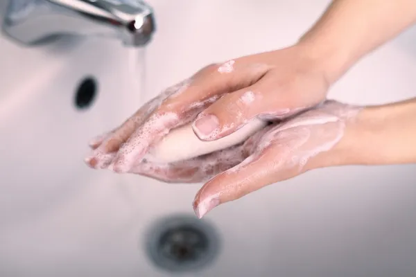 Wash hand — Stockfoto