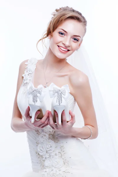 Bride portrait. Wedding dress — Stock Photo, Image