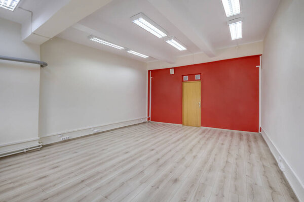 empty white room with repair and without furniture. room for office or store
