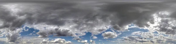 Ciel Bleu Hdr 360 Panorama Avec Beaux Nuages Blancs Projection — Photo