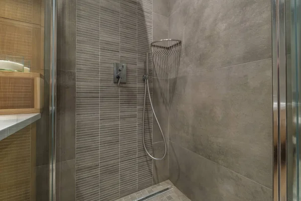 Faucet Shower Mixer Corner Shower Cabin Wall Mount Shower Attachment — стоковое фото