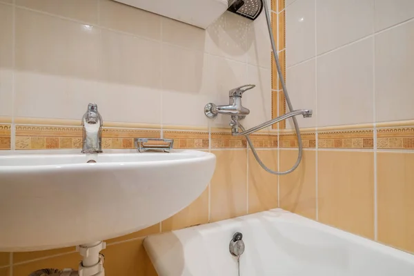 Faucet Shower Mixer Corner Shower Cabin Wall Mount Shower Attachment — Zdjęcie stockowe