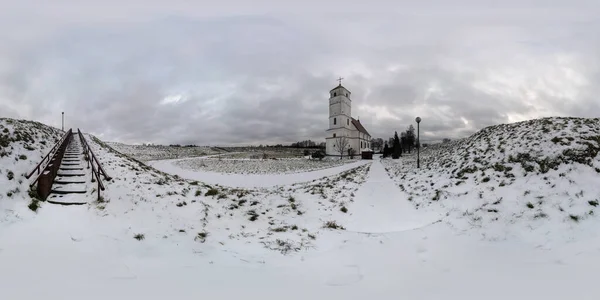 Winter Fairy Tale Full Seamless Spherical Panorama 360 Degrees Angle — Stock Photo, Image