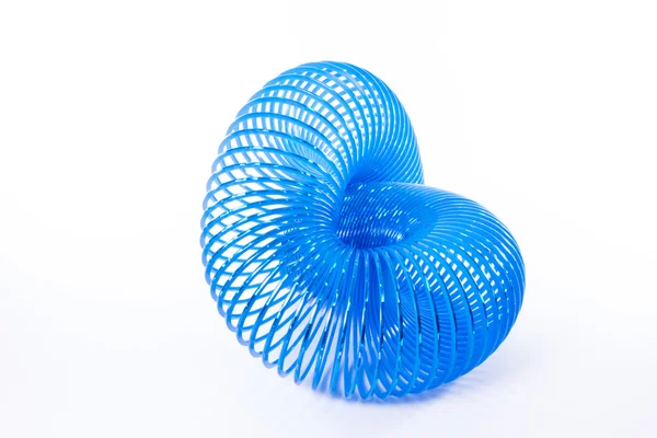 Escultura sinusoidal de onda azul Imagen De Stock