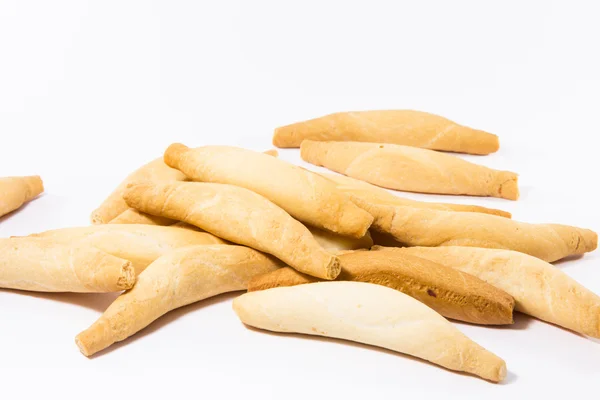 Un picos de pan sobre fondo blanco Imagen De Stock
