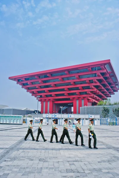 Kina pavilion ordet expo shanghai 2010, Kina — Stockfoto