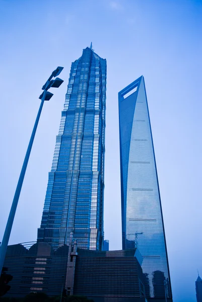 Em Xangai. Arranha-céus — Fotografia de Stock