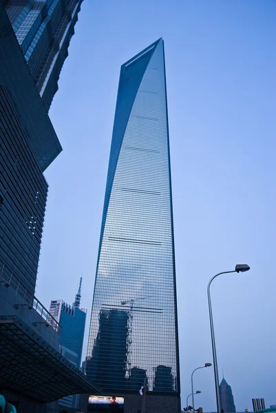 Shanghai downtown. Skyscrapers — Stock Photo, Image