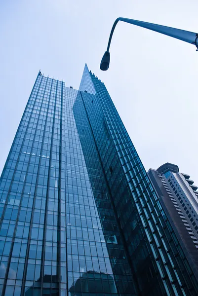 Shanghai centrum. skyskrapor Stockbild