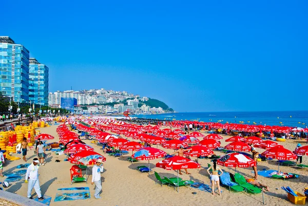 Strand von Busan Hyundai — Stockfoto