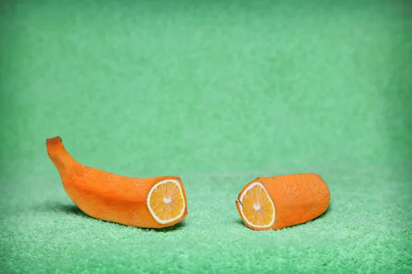 Banana peel orange — Stock Photo, Image