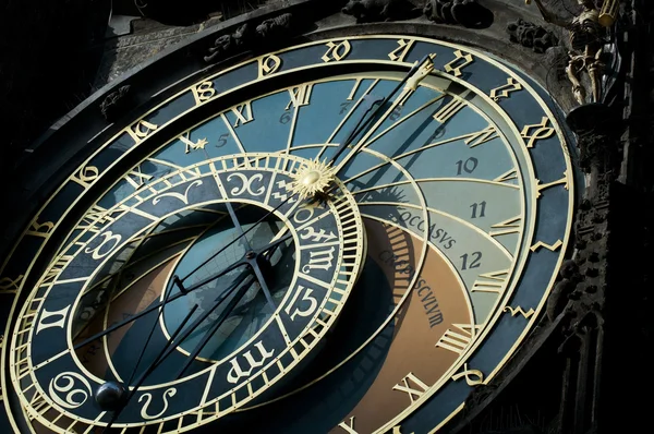 Astronomische klok, Praag, teken van de dierenriem Stockafbeelding