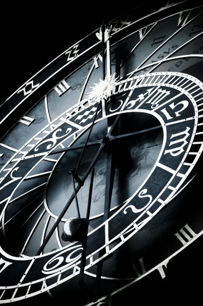 Orloj, Praha, znamení zvěrokruhu — Stock fotografie