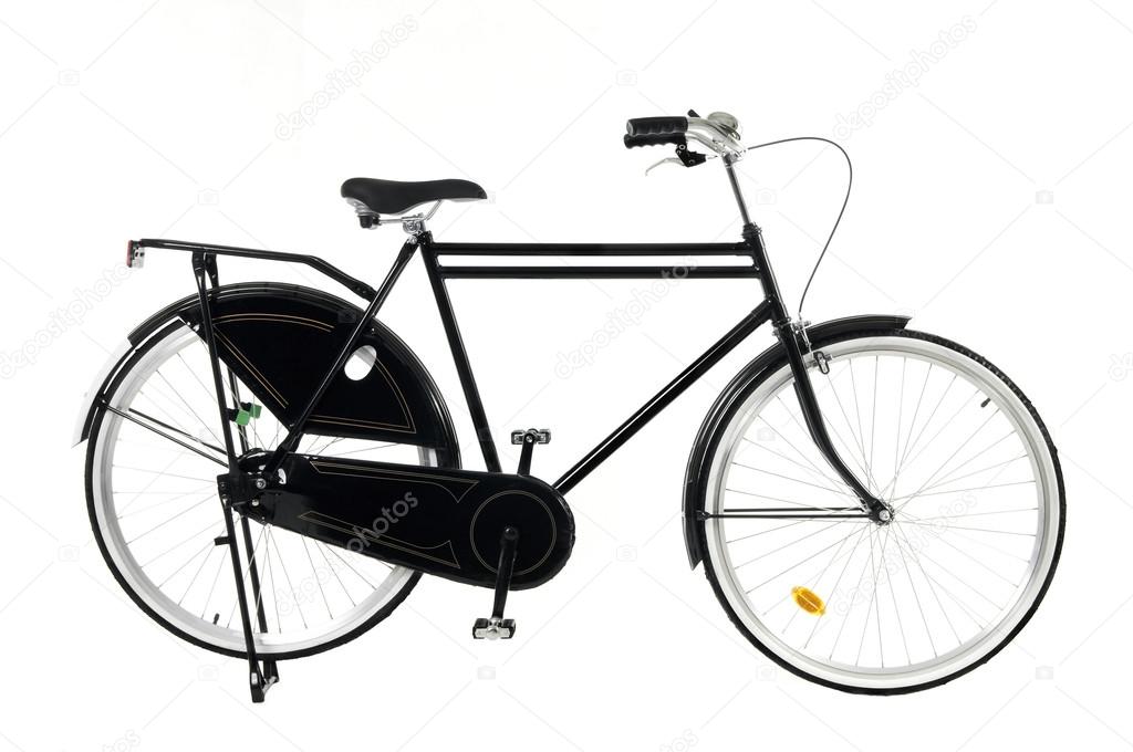 Retro style bicycle isolated on a white background