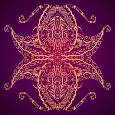 Grunge dantel bronz süs.