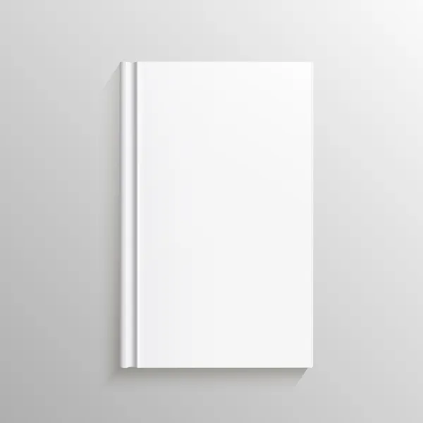 Capa de livro em branco. Vector Ilustração malha gradiente. Objeto isolado para design e branding — Vetor de Stock