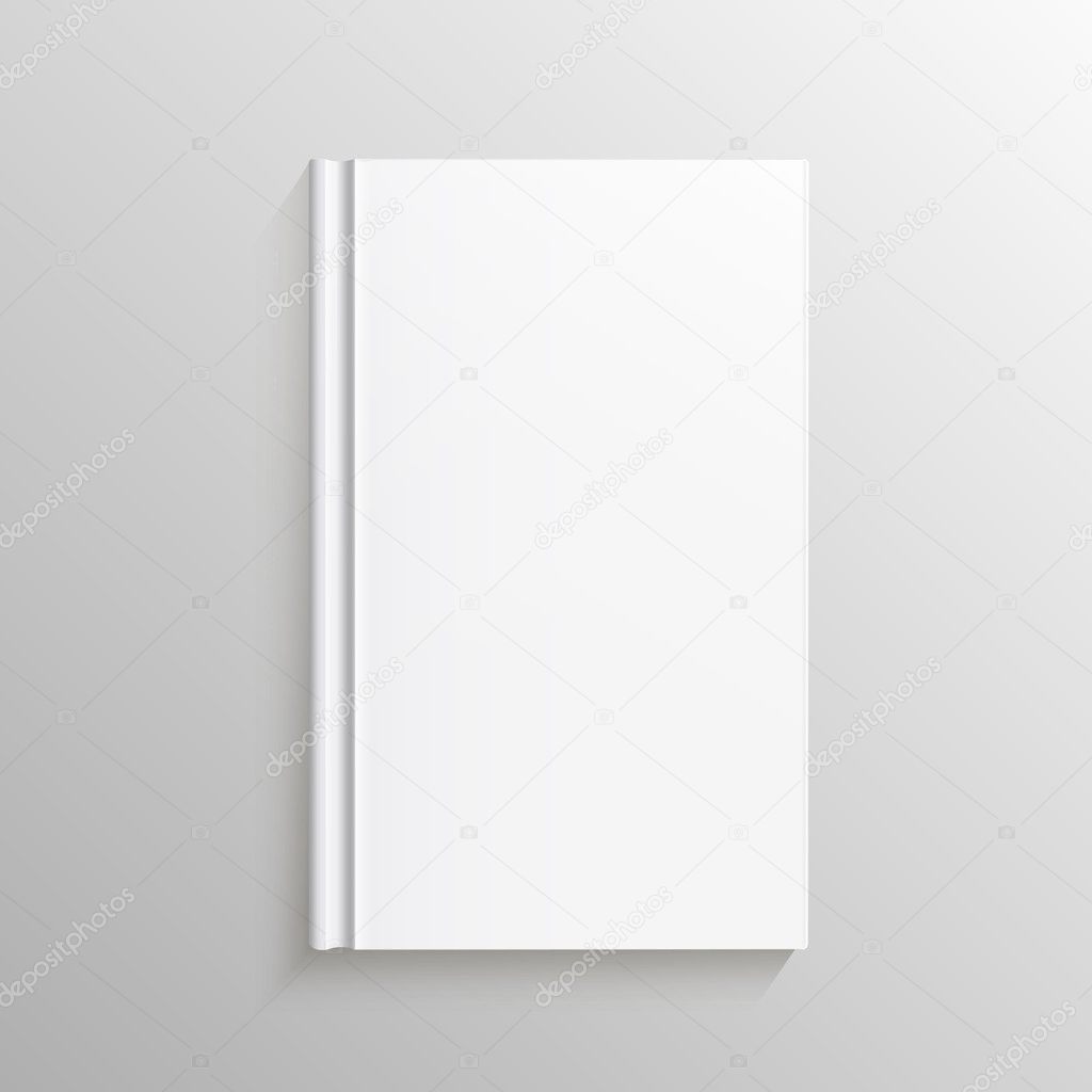 Blank book cover. Vector Illustration gradient mesh. Isolated object for design and branding