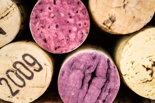 Close-ups of wine corks backgrounds — Stock Photo, Image