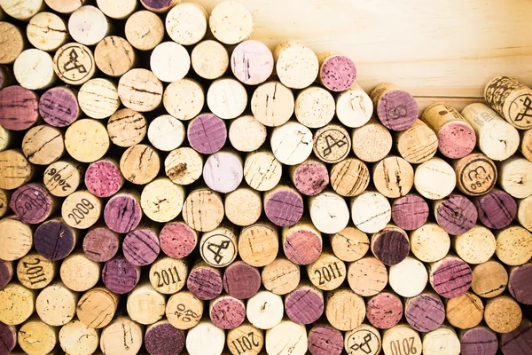 Close-ups of wine corks backgrounds — Stock Photo, Image