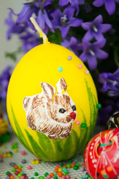 Handmade painted Easter eggs — Stock Photo, Image