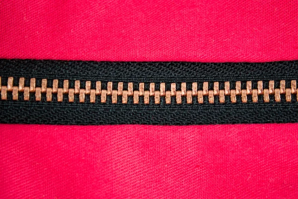 Zipper close up shot for background — Stock Photo, Image