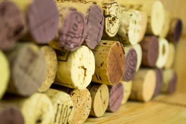 Background of Various Used Wine Corks close up — Stock Photo, Image